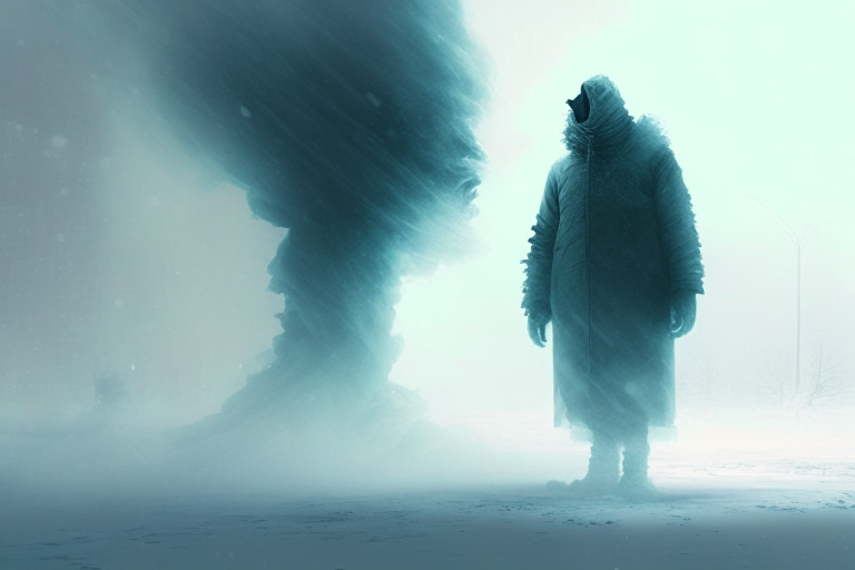 The figure moved closer, and the air turned frigid, stealing their breath