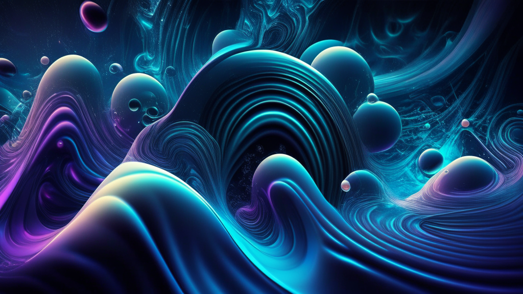 Cosmicore bubblewave futurism digitalpunk background