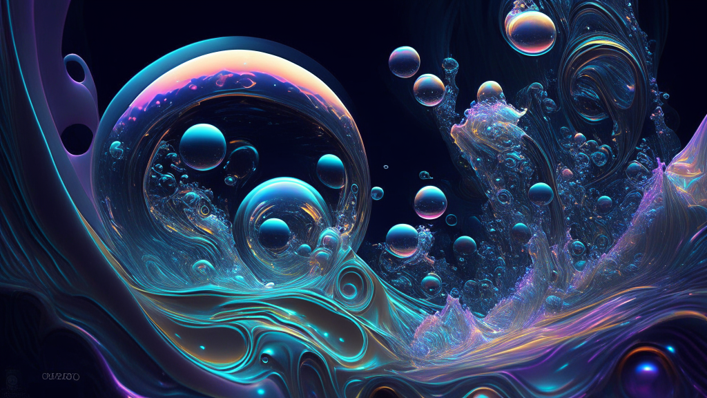 Cosmicore bubblewave futurism digitalpunk artwork