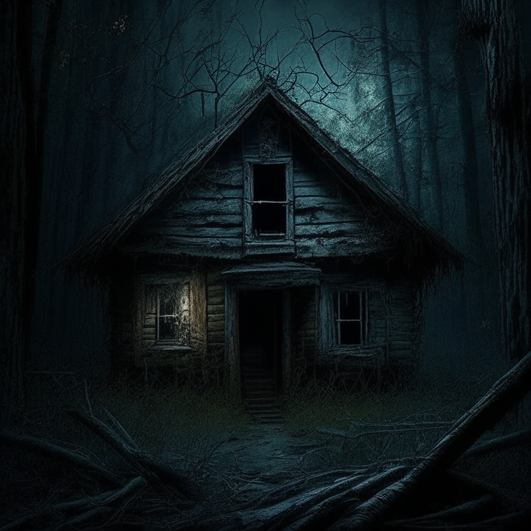 Haunted cabin, But those who dared to venture close could still hear the echoes of terrified screams and the desperate pleas for release, a reminder of the horrors that lie within and the dangers of awakening the dormant evil.