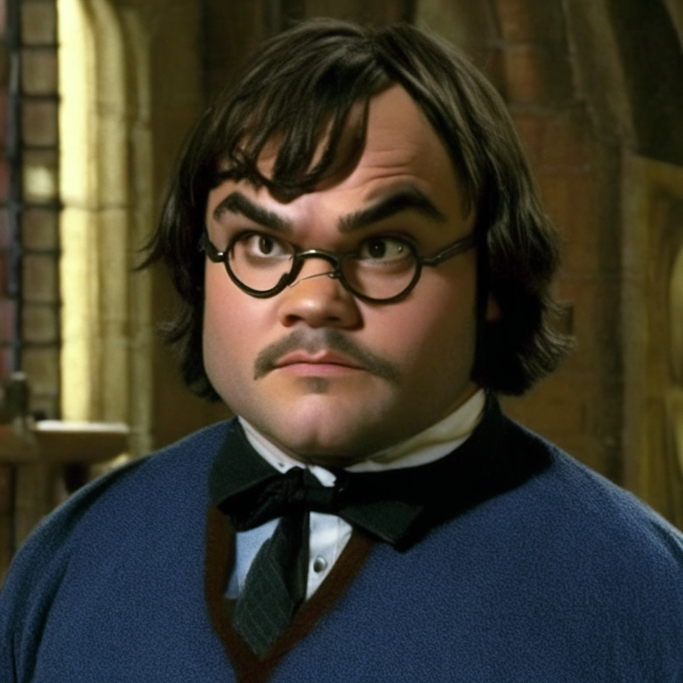 jack black in role of Harry Potter