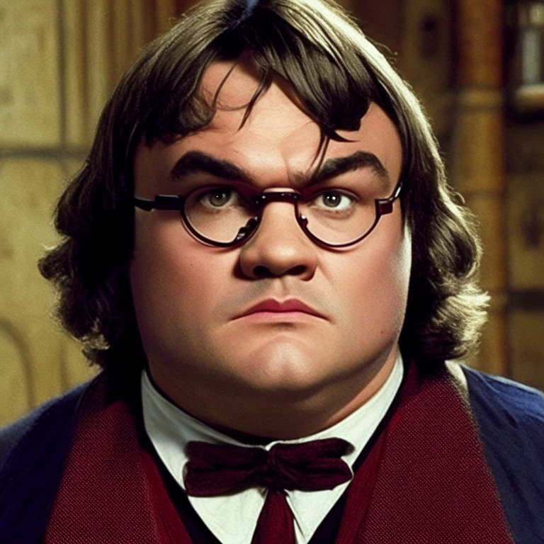 jack black in role of Harry Potter