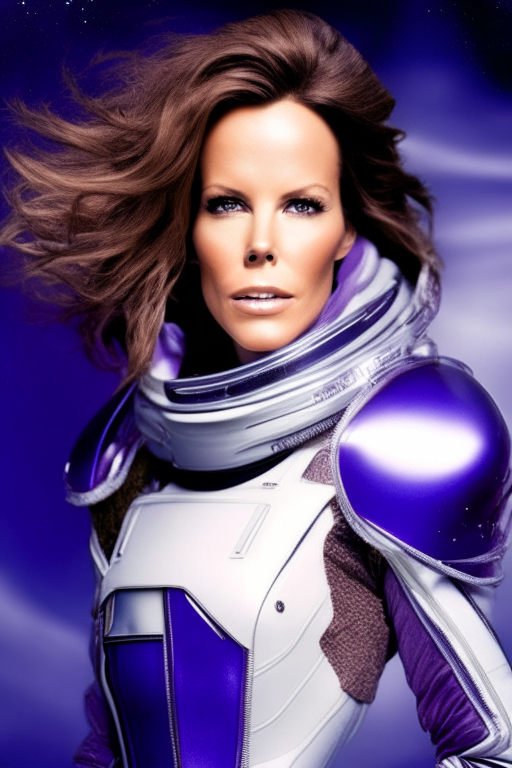 natural photo from Vogue magazine. Kate Beckinsale as a space ranger.