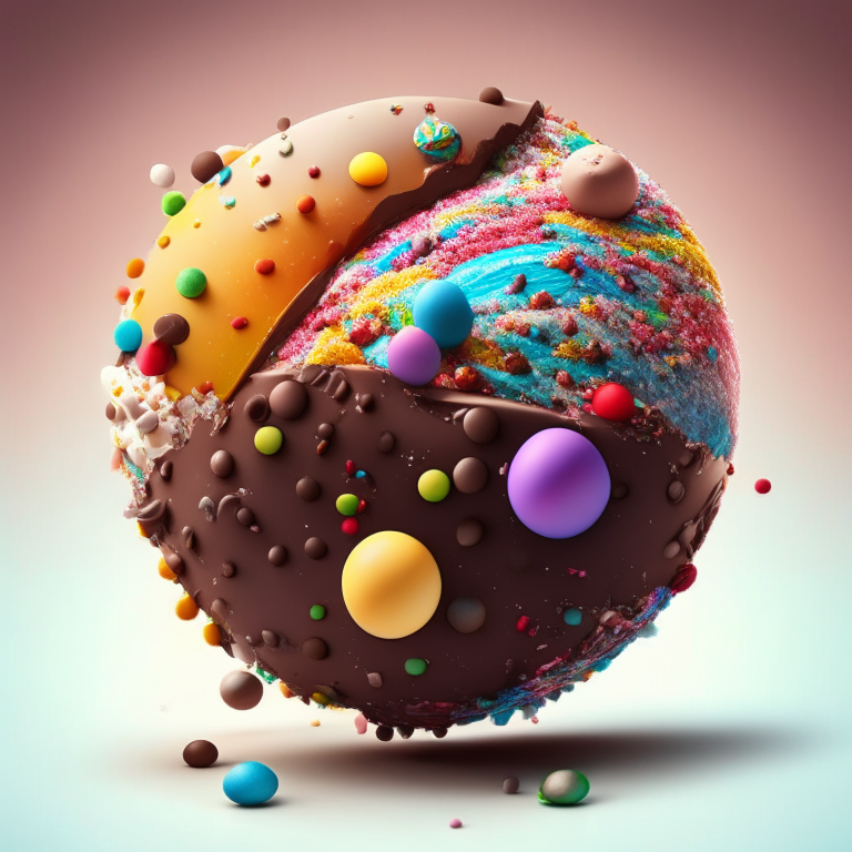 CREAT A PLANET WICH MADE WITH CANDIES
