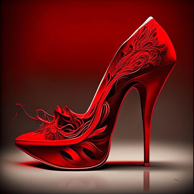 design me beautiful red shoes, 