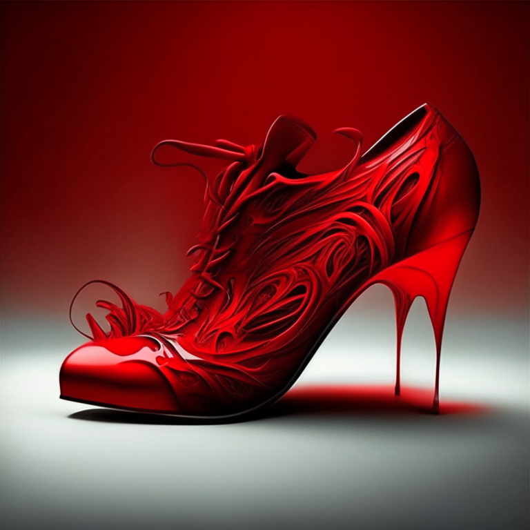 design me beautiful red shoes, for men 