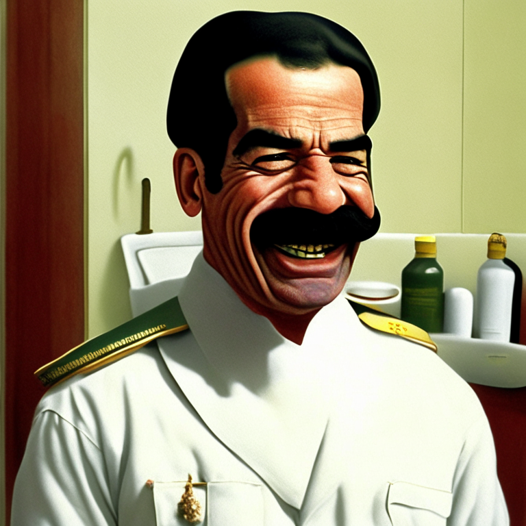 Saddam Hussain personal hygiene