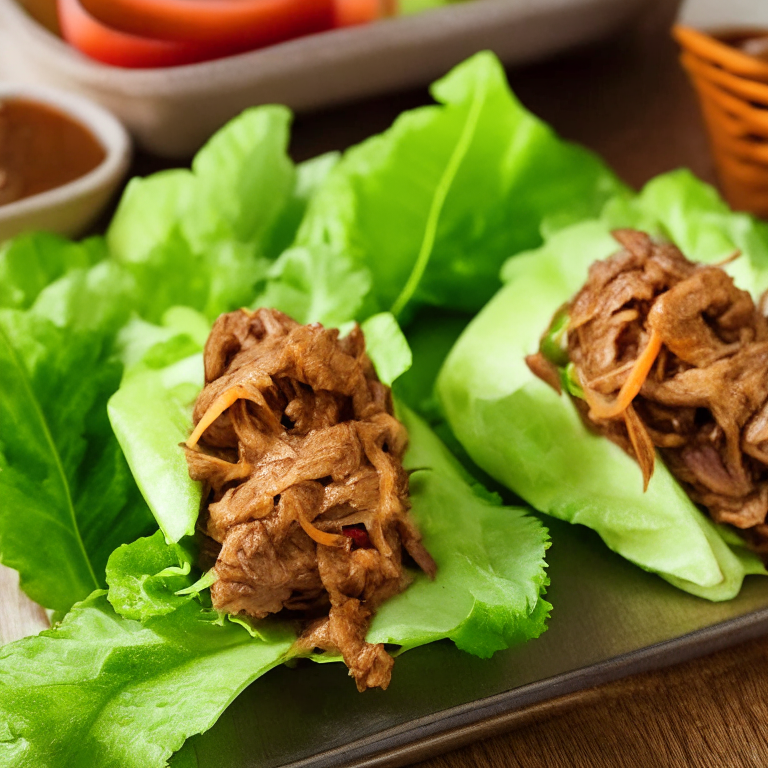 slow cooker pulled pork lettuce wraps, 4k