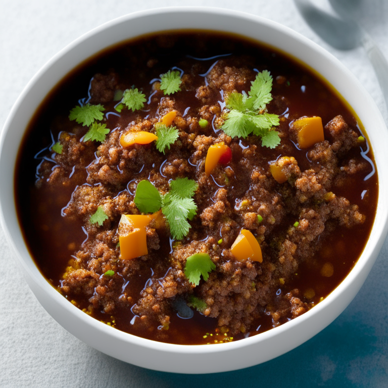 pork and black bean stew with quinoa, 4k