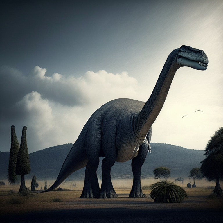 brachiosaurus in a modern world