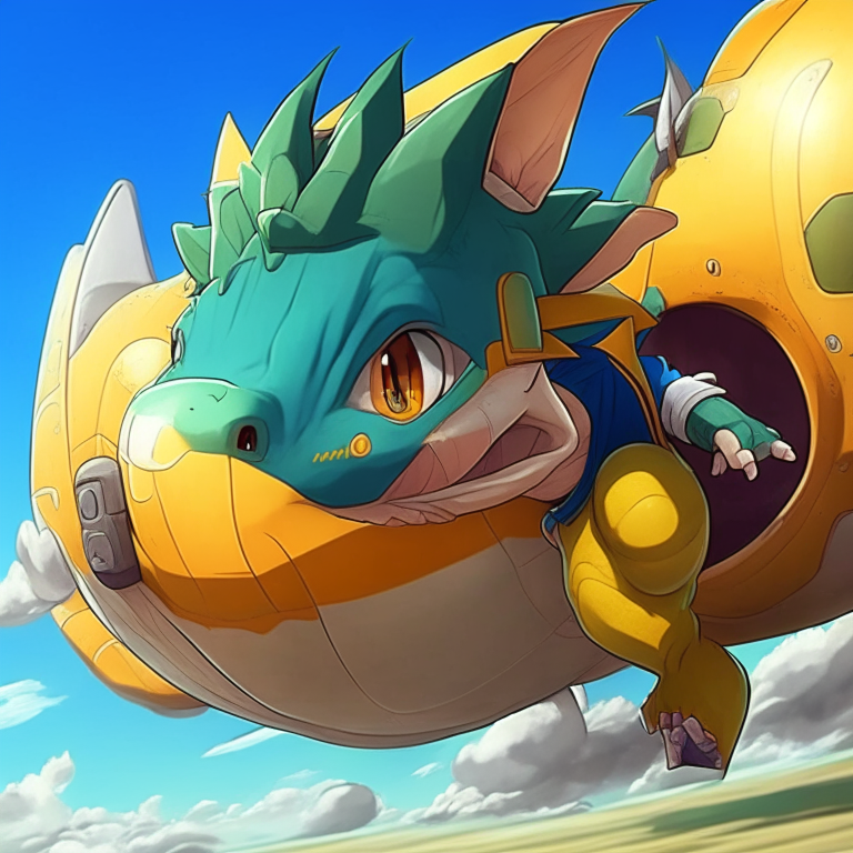 Picollo Jr. From Dragón ball At The Plane
