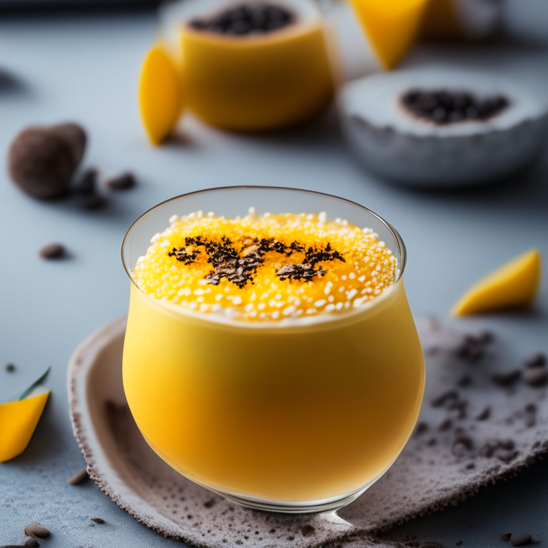 Chia Seed Pudding with Mango and Coconut, 4k