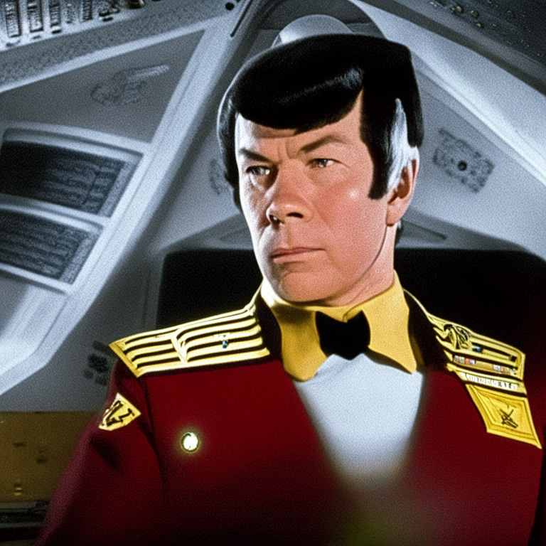 Nome da nave: USS Enterprise NX-1000
Classe: Nave estelar Constituição
Comandante: Capitão James T. Kirk
Oficiais principais:
- Primeiro Oficial: Comandante Spock
- Chefe de Engenharia: Tenente-Comandante Montgomery Scott
- Chefe de Segurança: Tenente-Comandante Hikaru Sulu
- Oficial Médico-Chefe: Doutor Leonard McCoy

A USS Enterprise NX-1000 é uma das mais avançadas naves estelares da Federação de Planetas Unidos. Ela foi projetada para explorar o espaço profundo, realizar negociações diplomáticas e manter a paz entre as civilizações. A nave é equipada com um motor de dobra avançado, que permite que ela viaje a velocidades incríveis no espaço. Além disso, a Enterprise é equipada com uma variedade de armamentos para autodefesa e para proteger as civilizações da federação.

A tripulação da Enterprise é composta por alguns dos melhores e mais corajosos oficiais da frota estelar. O capitão James T. Kirk é um líder respeitado e experiente, que liderou muitas missões bem-sucedidas. O primeiro oficial, Comandante Spock, é um vulcano altamente lógico e capaz, que é fundamental para a tomada de decisões importantes da nave. O Chefe de Engenharia, Tenente-Comandante Montgomery Scott, é conhecido por sua habilidade notável para manter e consertar os sistemas da nave, mesmo em situações difíceis.

A Enterprise NX-1000 tem uma tripulação diversificada, que inclui humanos, vulcanos, klingons, andorianos e outras raças alienígenas. Essa diversidade é uma das forças da nave, pois permite que ela tenha uma compreensão mais profunda das culturas alienígenas e tome decisões mais informadas.

A USS Enterprise NX-1000 é uma lenda no universo de Star Trek, e vai continuar a ser lembrada por suas realizações ousadas, coragem e serviço em nome da paz e da exploração.