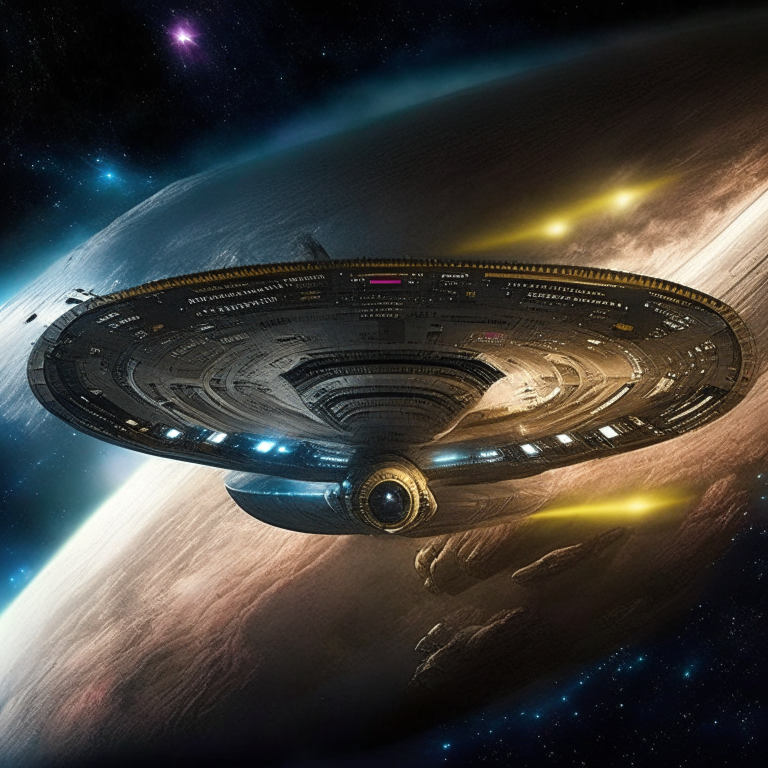 Após descobrir os sobreviventes da USS Galaxy, a tripulação da USS Enterprise NX-1000 usou o raio trator para puxar a nave para uma órbita segura em torno do planeta habitado pelos alienígenas hostis. A USS Galaxy estava severamente danificada, mas a tripulação da Enterprise conseguiu reparar o máximo possível da nave em sua posição atual.

No entanto, a equipe também sabia que a USS Galaxy precisaria de reparos mais extensos e precisos feitos na doca espacial da Federação de Planetas Unidos. Com isso em mente, a tripulação da Enterprise usou novamente o raio trator para levantar a USS Galaxy para a nave espacial e, em seguida, levá-la para a doca espacial.

Depois de uma viagem difícil para a nave danificada, a USS Galaxy finalmente chegou à segurança e foi recebida por vários engenheiros e técnicos de manutenção da frota estelar. A tripulação da USS Enterprise NX-1000 também se juntou às equipes de reparo para ajudar a consertar a nave em tempo recorde.

Em poucos dias, a USS Galaxy foi totalmente reparada e estava pronta para voltar à ativa. A tripulação da nave estava grata à USS Enterprise NX-1000 e à sua tripulação por resgatar a nave e a tripulação, além de trazê-los para a doca espacial para serem reparados. A cooperação entre as naves e a tripulação demonstrou o poder da unidade e da força da frota estelar quando se une em uma missão.