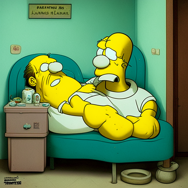 homero hospitalizado
