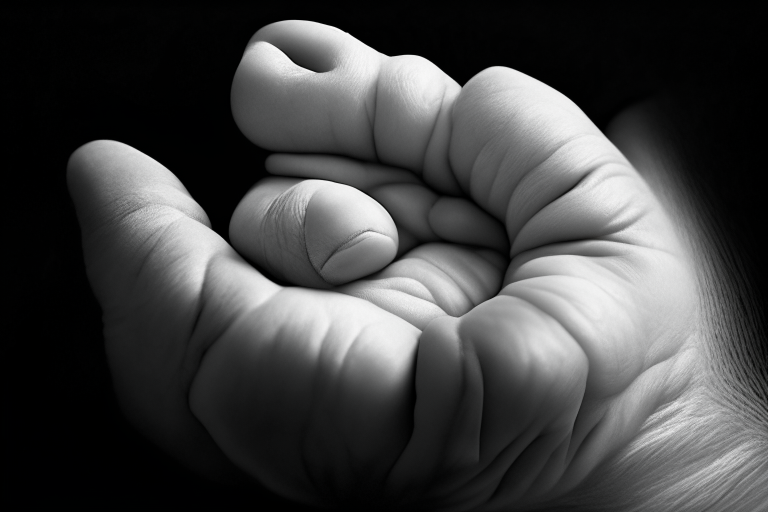 hand of a baby