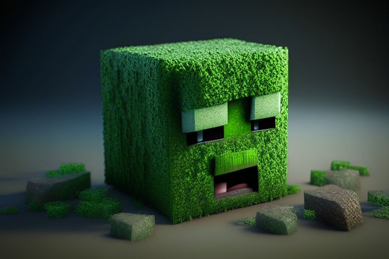 Minecraft Creeper ultra realistic 3D HD