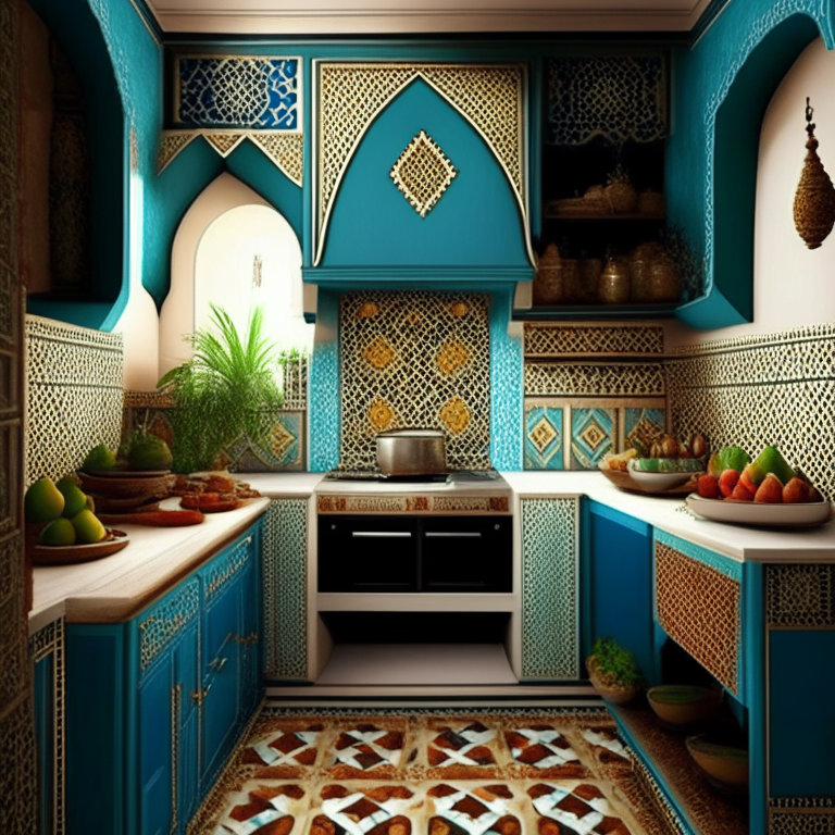 Design me beautiful Moroccan kitchen,