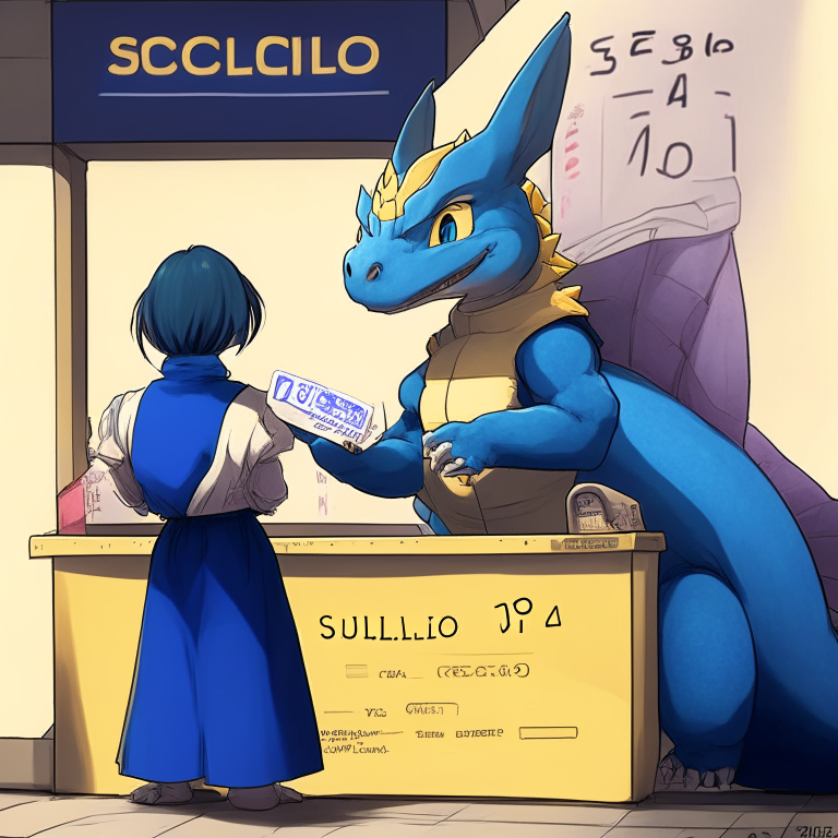 Picollo from Dragón Ball Buying Tickets To Seul 