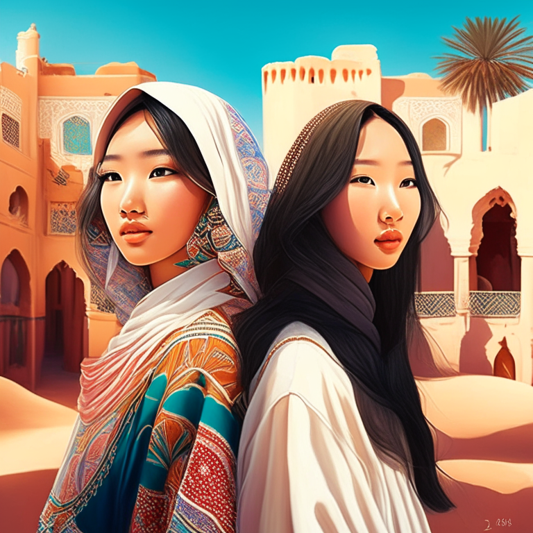 Design me, Korean girls visit Morocco 