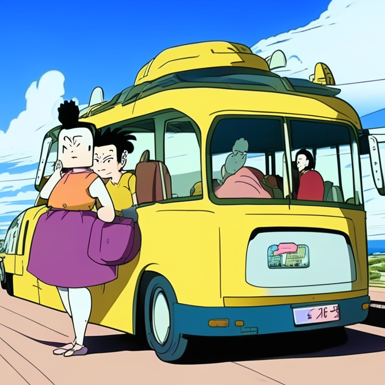 Yajirobe & Karin Taking A Tourism Bus Ay Ohio