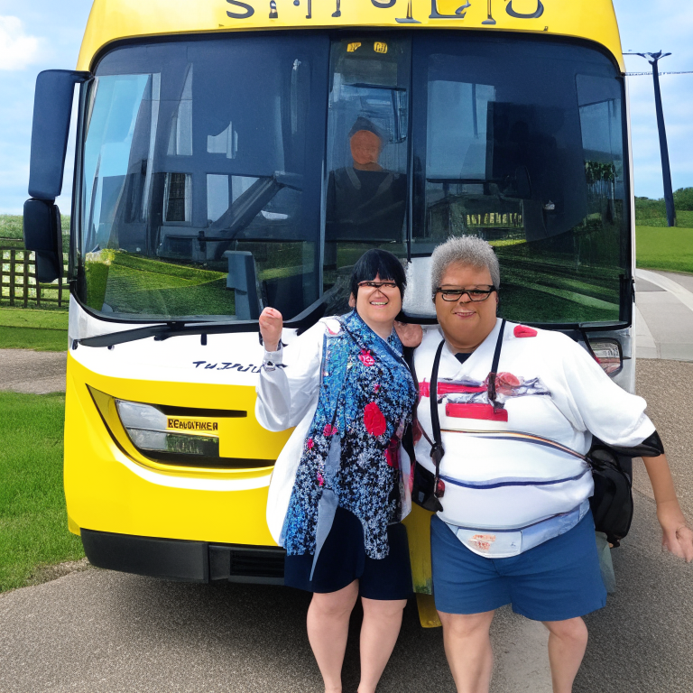 Yajirobe & Karin At Tourism Bus In Ohio
