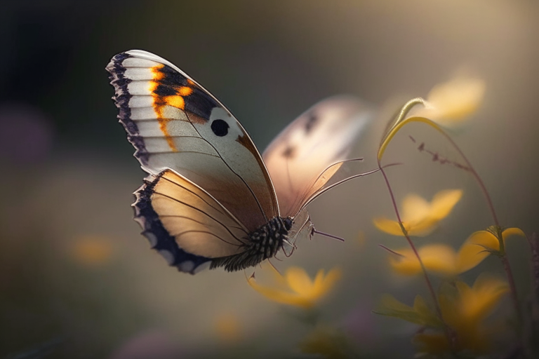  A small butterfly landed on a flower in a garden and gently flapped its wings. This simple flapping of wings triggered a small breeze that turned into a gust of wind