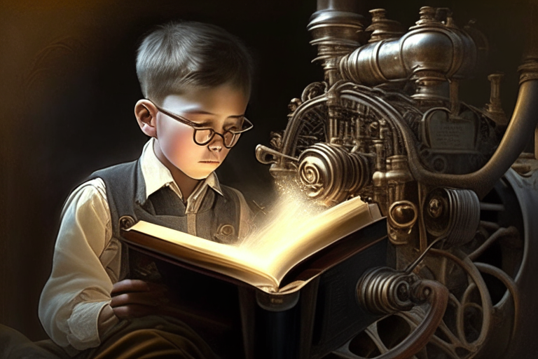  A young reader was so inspired that he became a renowned scientist and invented the internal combustion engine.