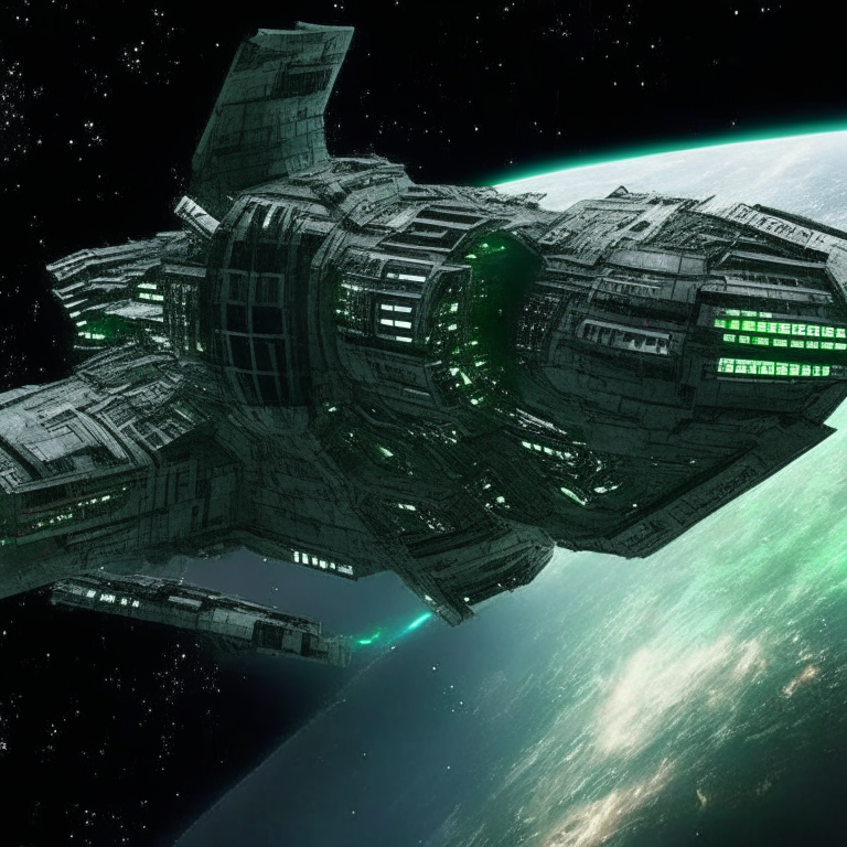 That's one of those Borg ships from orbit. Are we too late? 