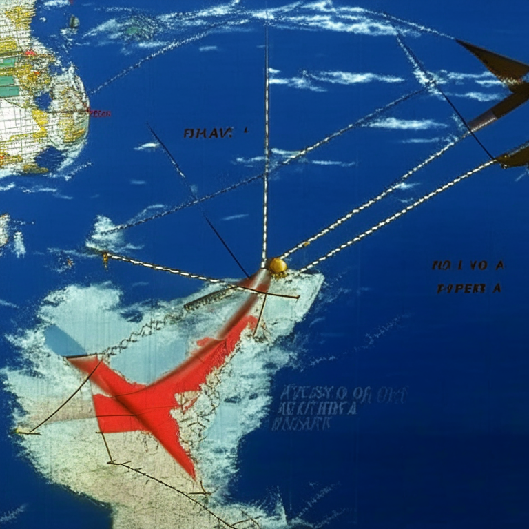Dois porta-aviões norte-americano sendo atacado por 74 aviões na rota França Estados Unidos