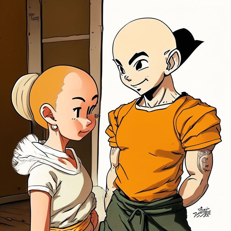 Krillin From Dragón Ball Meeting Samanta Pérez (16-Year Old Louie Pérez Sister)