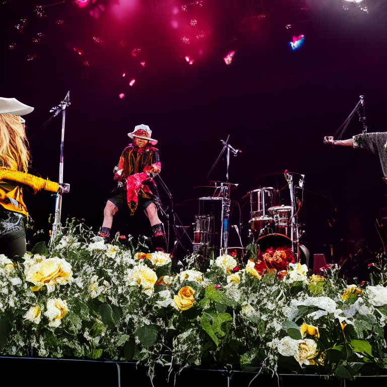 Gun's Roses At Horizons Festival (A Festival Near San José Volcano In Santiago Chile)