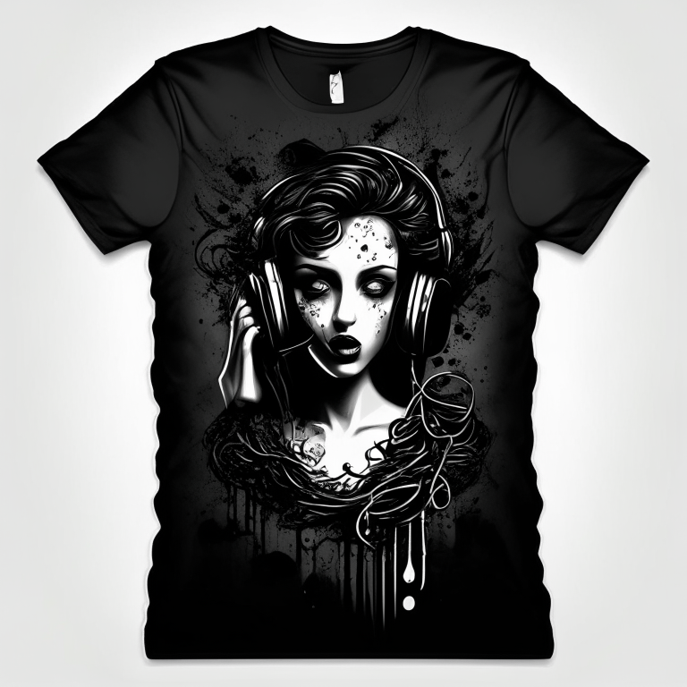 Design me beautiful black phone t-shirt 