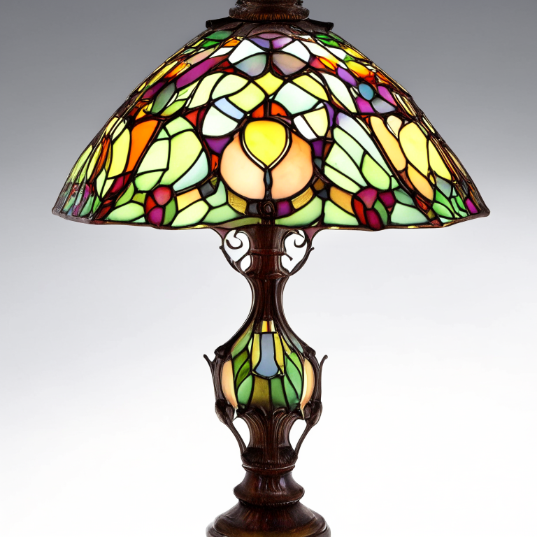 a tiffany style stained glass lamp