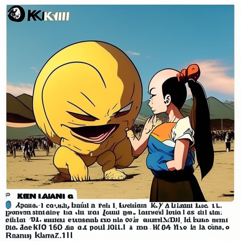 Louis Pérez's 16 Year Old Sister Thanking Krillin From Dragón Ball For Saving The Horizons Festival (A Festival Near San José Volcano in Santiago Chile)