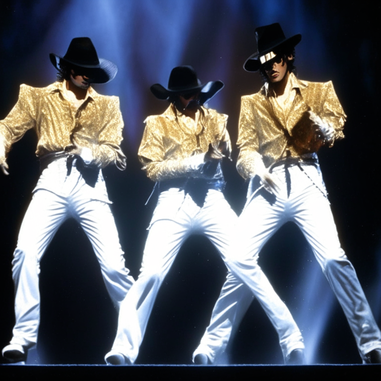 Michael Jackson And His 2 Clones Performing At Horizons Festival (A Festival Near San José Volcano in Santiago Chile)