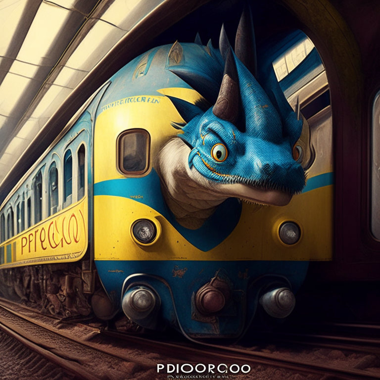 Picoolo From Dragón Ball At The Train