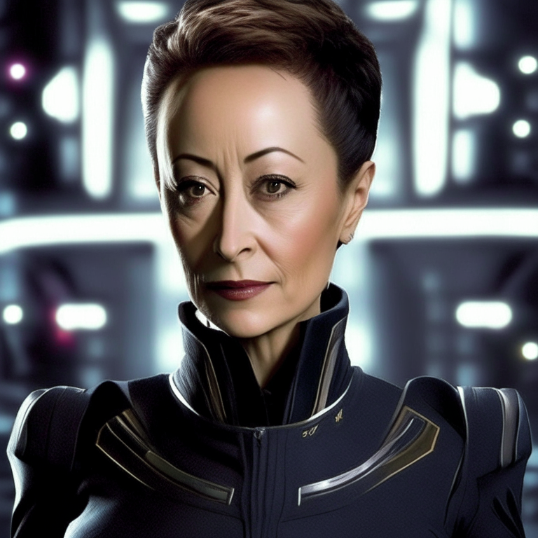 Capitã Kira Nerys

 Chega, vocês dois.  Não temos tempo para isso.

 Há problemas maiores para resolver aqui, começando com aquele enxame de naves Hur'q nas proximidades.