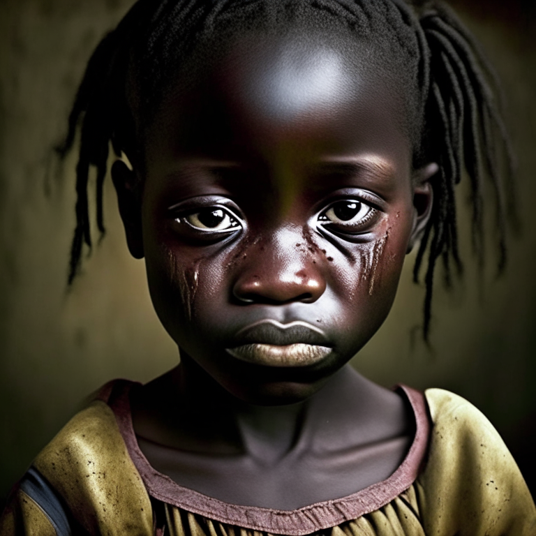 Victoria Adjo Climbié  was an eight-year-old Ivorian girl who was tortured, crying, sad, in the home old