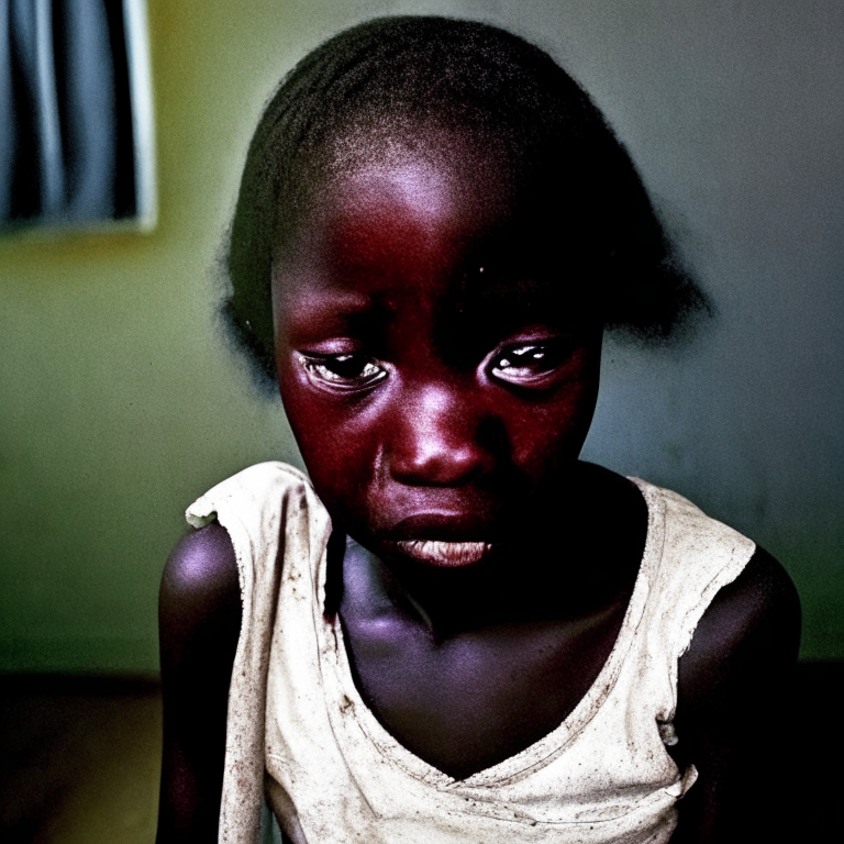 “Victoria Adjo Climbié was an eight-year-old Ivorian girl who was tortured, crying, sad, in the house old”
