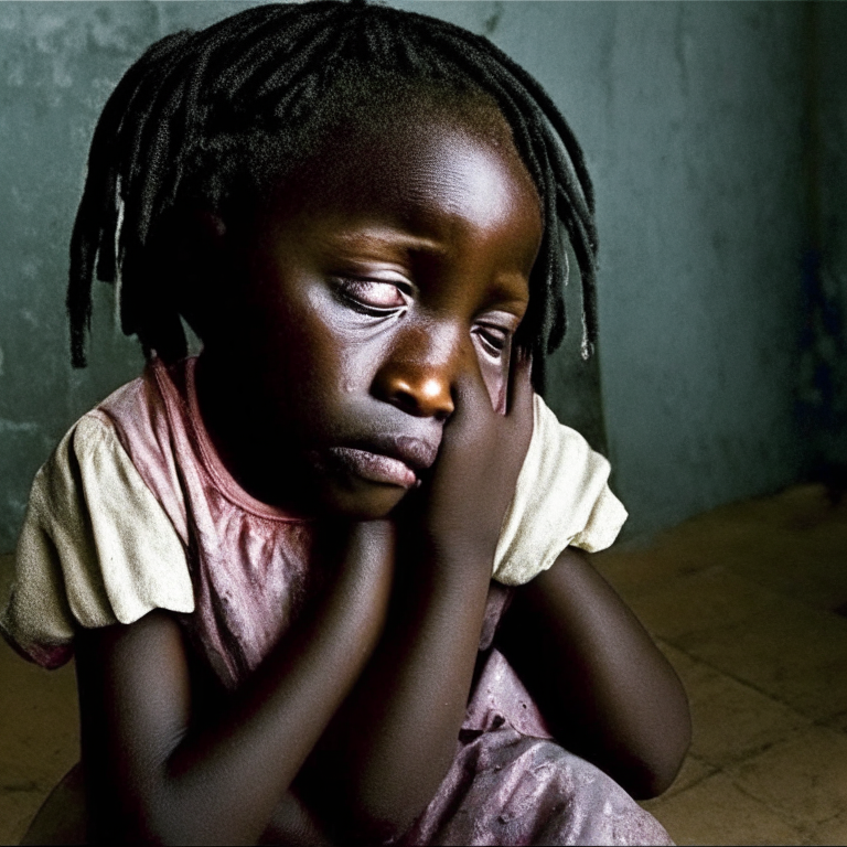 “Victoria Adjo Climbié was an eight-year-old Ivorian girl who was tortured, crying, sad, in the house old”
