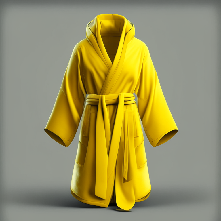 Design me yellow dressing gown, followers, 