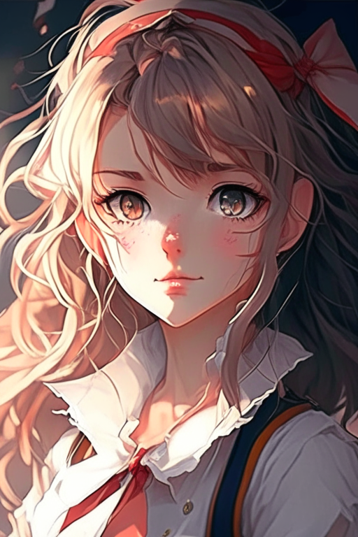 Pretty french anime girl 
