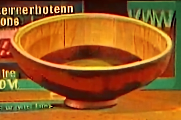 1950s tv commercial for wooden bowls