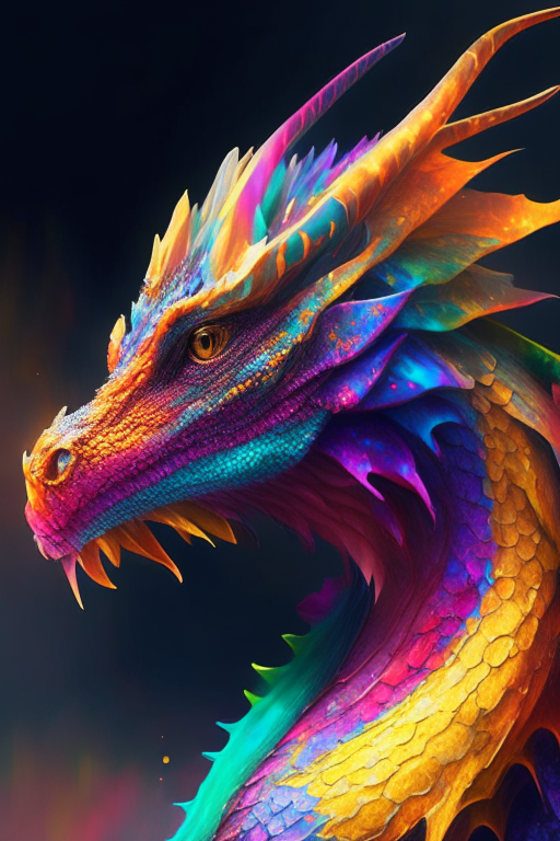 A colourful dragon