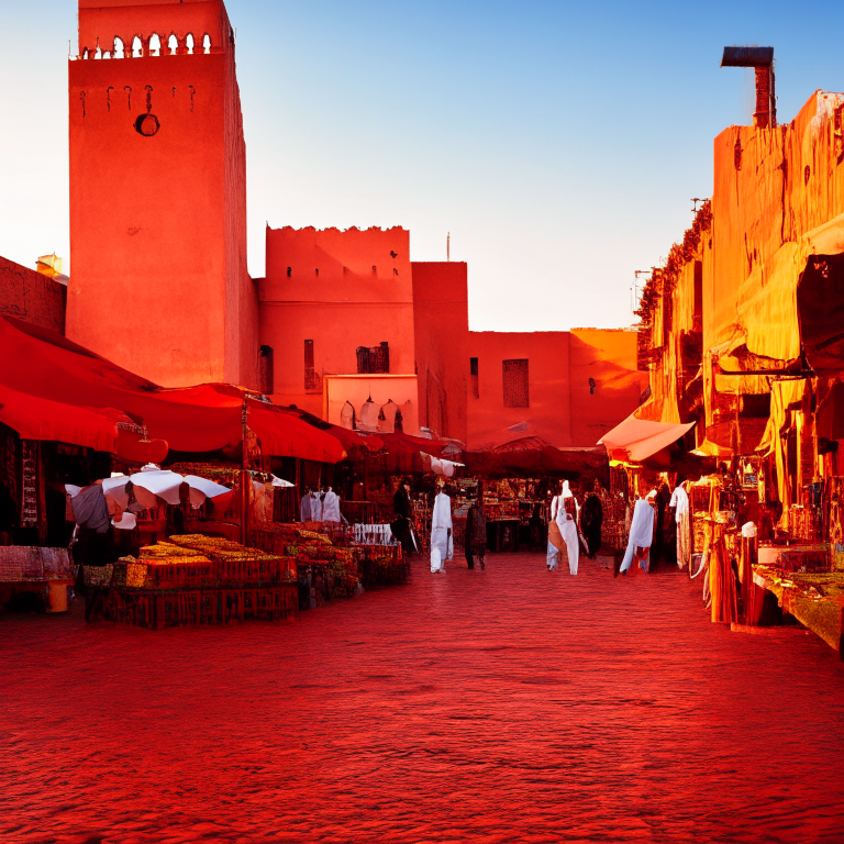 Marrakech Morocco, red city