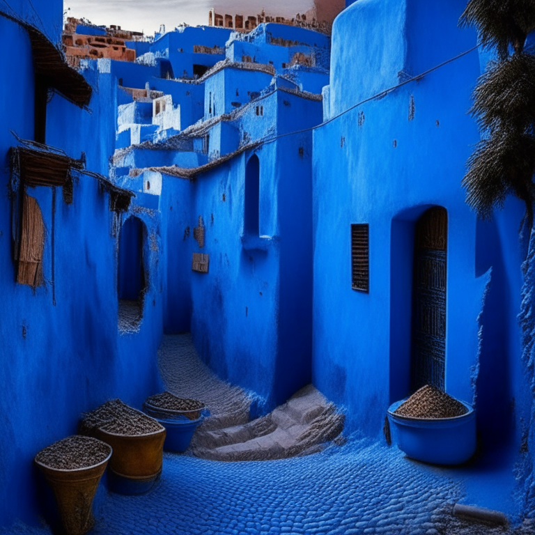 Chfchaoun Morocco,  blue city