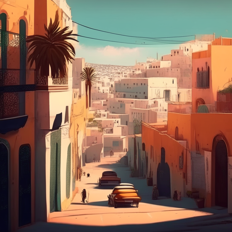  Tangier Morocco,   city , animation 