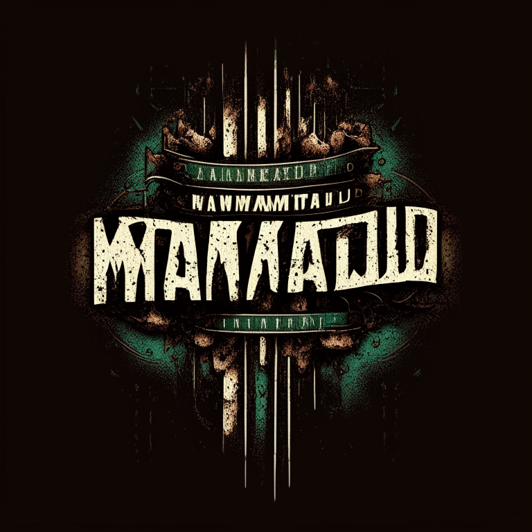 Tshirt Logo design for the word "manipulated" 