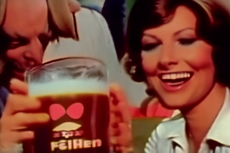 1970s beer commercial